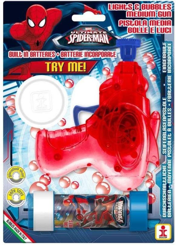 Bublifuk Pistole na výrobu bubliny Spiderman