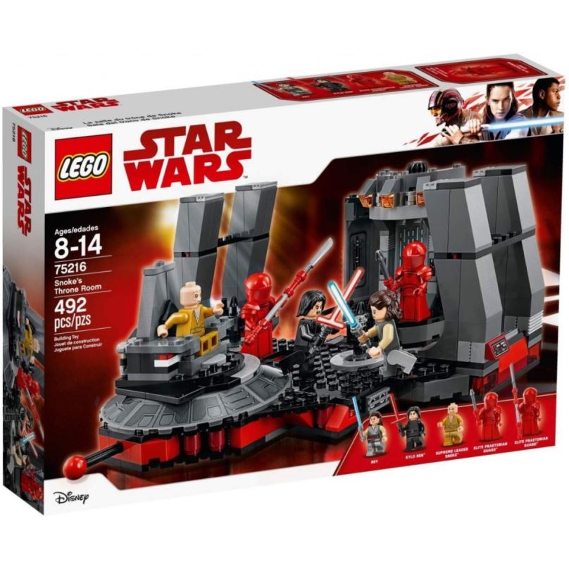 Stavebnice LEGO Star Wars 75216 Snokeův trůní sál