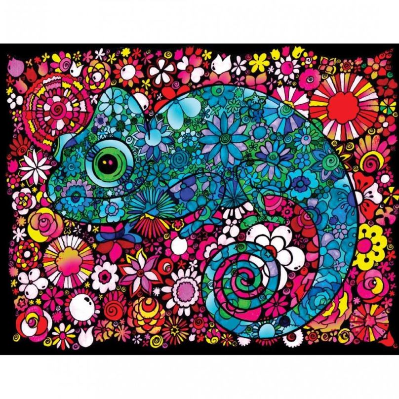 Omalovánky Colorvelvet Sametový obrázek Chameleón