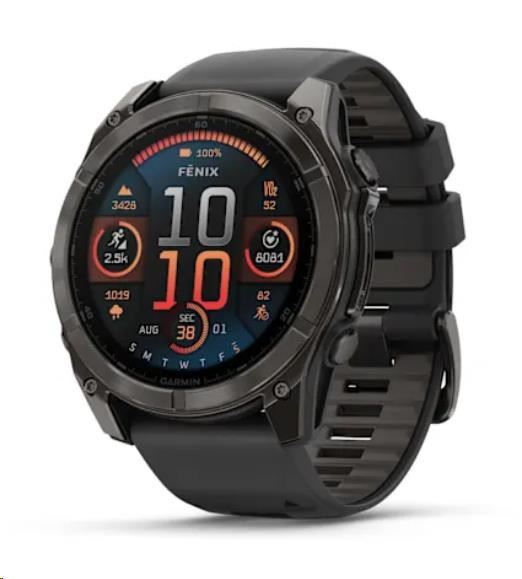 Chytré hodinky Garmin Fenix 8 51mm Sapphire Carbon grey