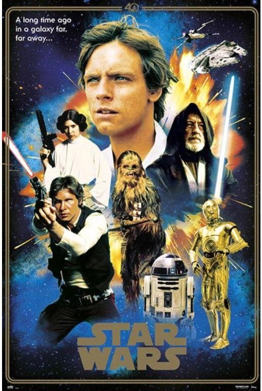 Plakát Star Wars - Hvězdné války - Heroes 40th Anniversary   - plakát