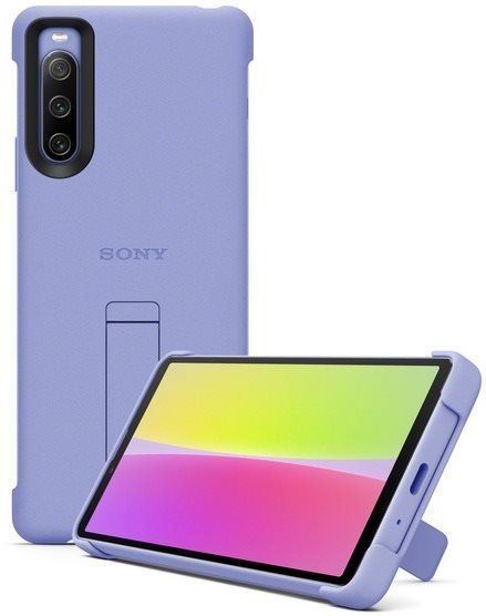 Pouzdro na mobil Sony XQZ-CBCC Stand Cover Xperia 10 IV 5G, Purple