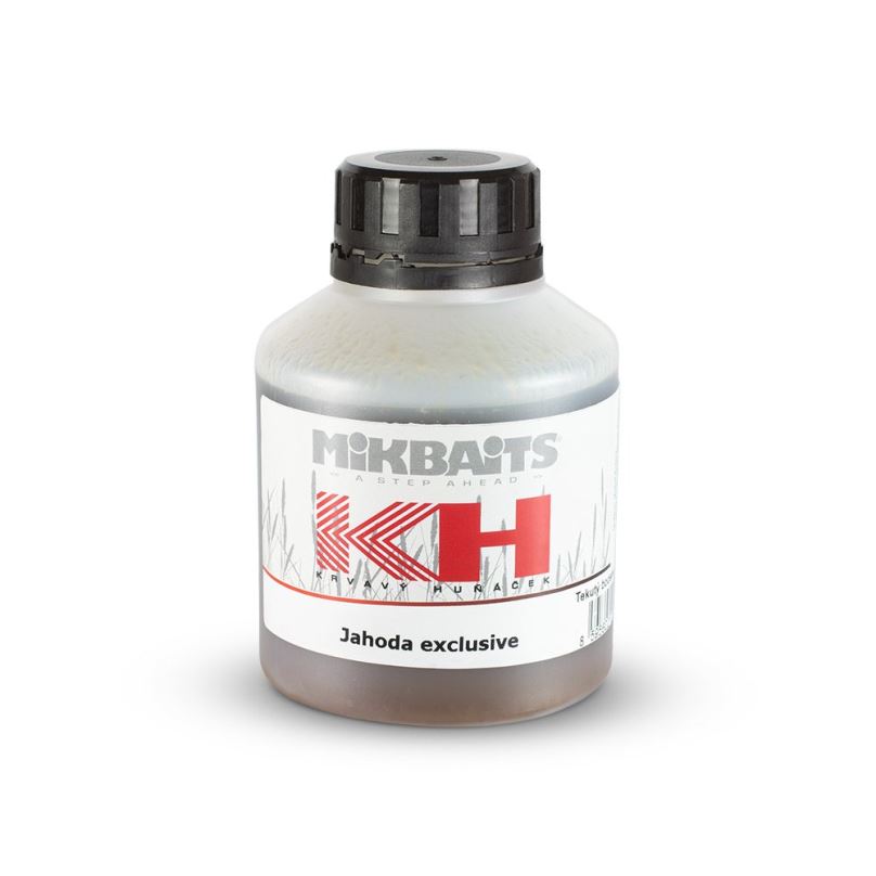 Mikbaits Booster Krvavý Huňáček Jahoda exclusive 250ml