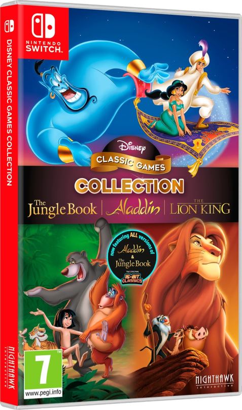 Hra na konzoli Disney Classic Games Collection: The Jungle Book, Aladdin & The Lion King - Nintendo Switch