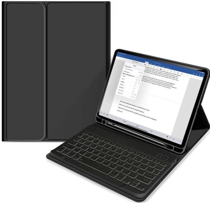 Pouzdro na tablet s klávesnicí Tech-Protect SC Pen pouzdro s klávesnicí na iPad 10.2 2019 / 2020 / 2021, černé