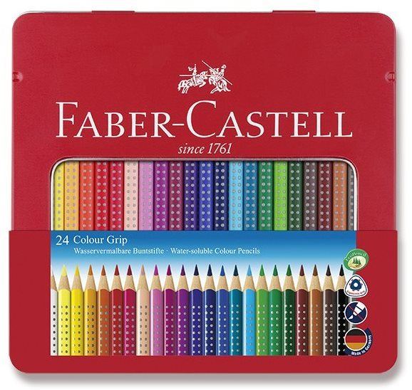 Pastelky FABER-CASTELL Grip 2001, 24 barev