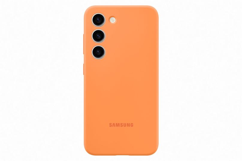 Kryt na mobil Samsung Galaxy S23 Silikonový zadní kryt Orange
