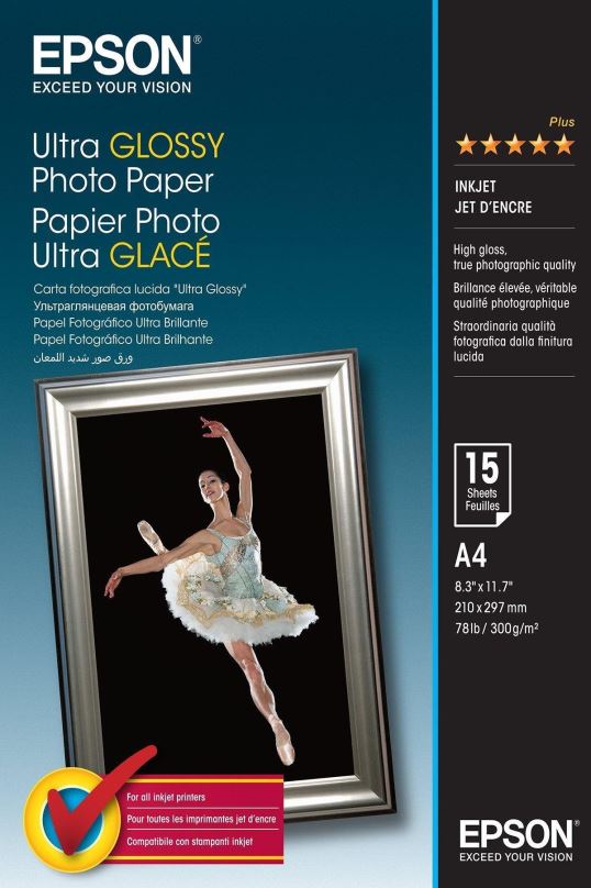 Fotopapír Epson Ultra Glossy Photo Paper - A4 - 15 listů