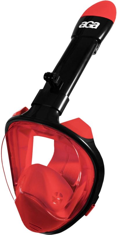 Šnorchlovací maska Aga Celoobličejová šnorchlovací maska L/XL DS1113 černá/červená