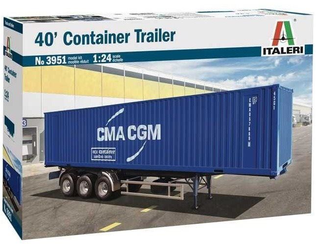 Model auta Model Kit truck 3951 - 40’ Container Trailer