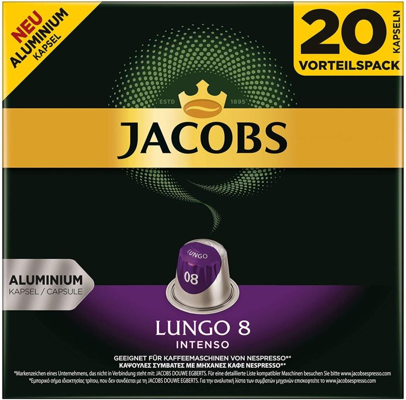 Kávové kapsle Jacobs Espresso Lungo 20 ks kapslí