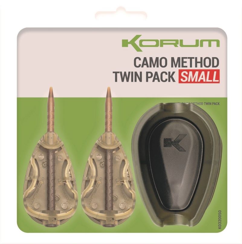 KORUM Set krmítek a formičky Camo Method Twin Pack Large