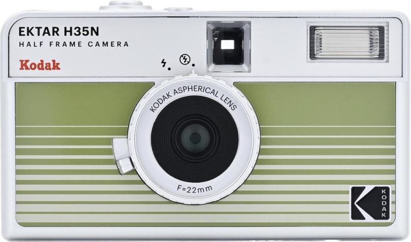 Fotoaparát na film Kodak EKTAR H35N Camera Striped Green