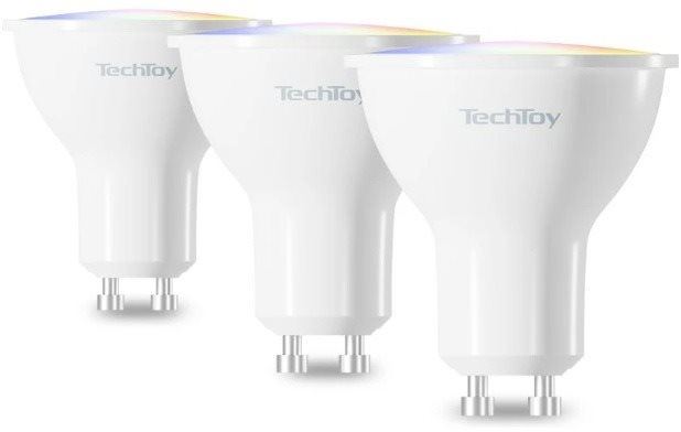 LED žárovka TechToy Smart Bulb RGB 4.5W GU10 3pcs set