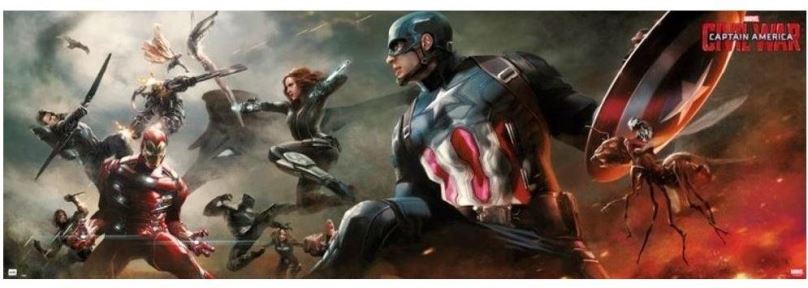 Plakát Marvel Avengers: Captain America Civil War - plakát