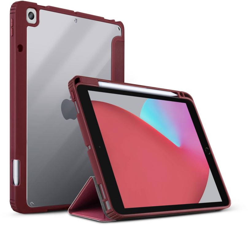 Pouzdro na tablet UNIQ Moven pouzdro pro iPad 10.2" (2021/2020/2019), burgundy (maroon)