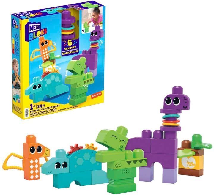 Kostky pro děti Mega Bloks Pískající dinosauři