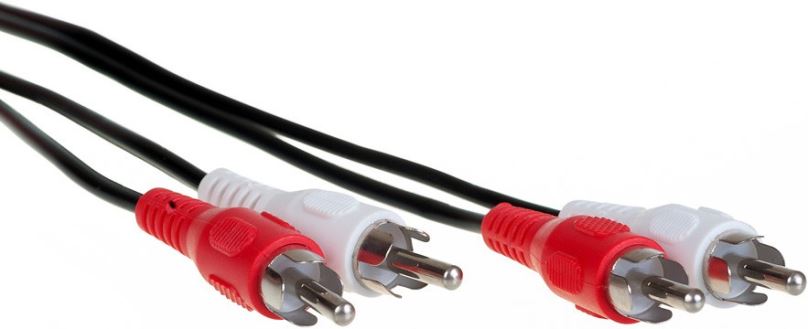 KAR100 - stereo audio kabel s konektory 2 x RCA - 2 x RCA, délka 10,0 m