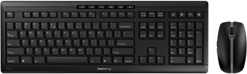 Set klávesnice a myši CHERRY STREAM DESKTOP RECHARGE černo-šedý - UK