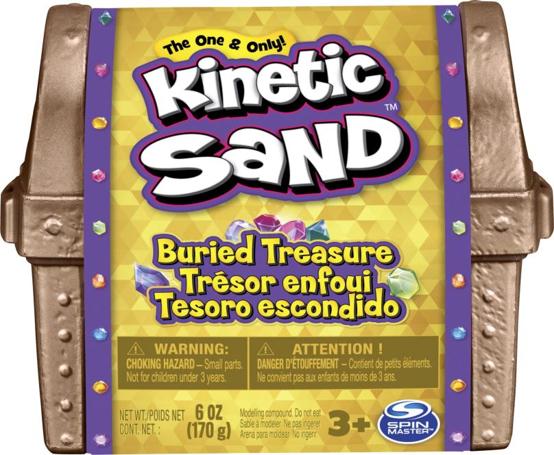 Kinetický písek Kinetic sand Truhla s pokladem