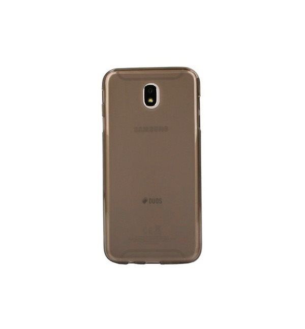 Pouzdro na mobil TopQ Samsung J7 2017 silikon tmavý průhledný 22420