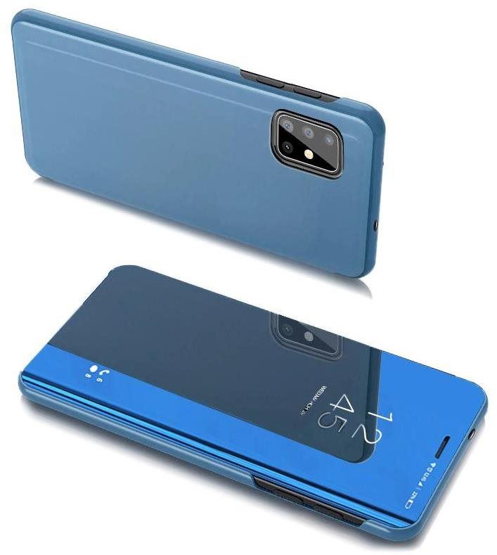 Pouzdro na mobil Clear View knížkové pouzdro na Samsung Galaxy A20s, modré