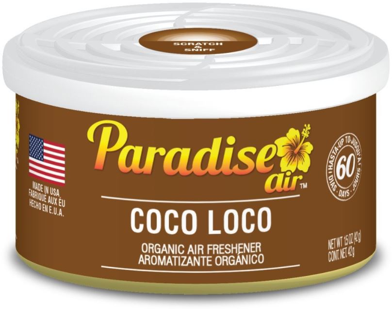 Vůně do auta Paradise Air Organic Air Freshener, vůně Coco Loco