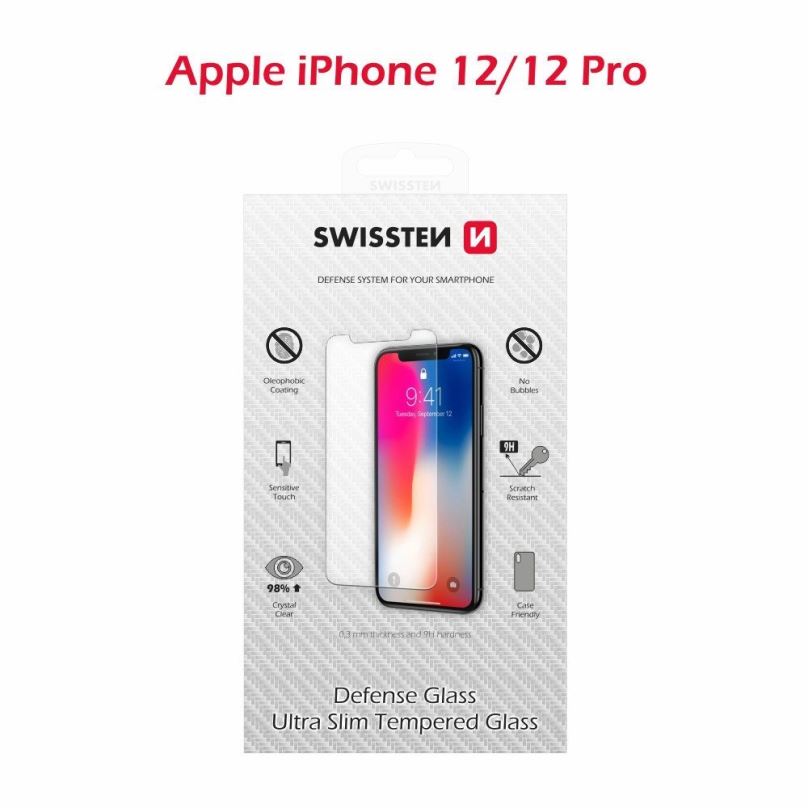 Ochranné sklo Swissten pro iPhone 12/12 Pro