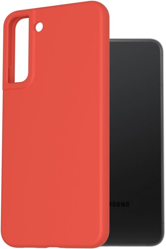 Kryt na mobil AlzaGuard Premium Liquid Silicone Case pro Samsung Galaxy S22 Plus červené