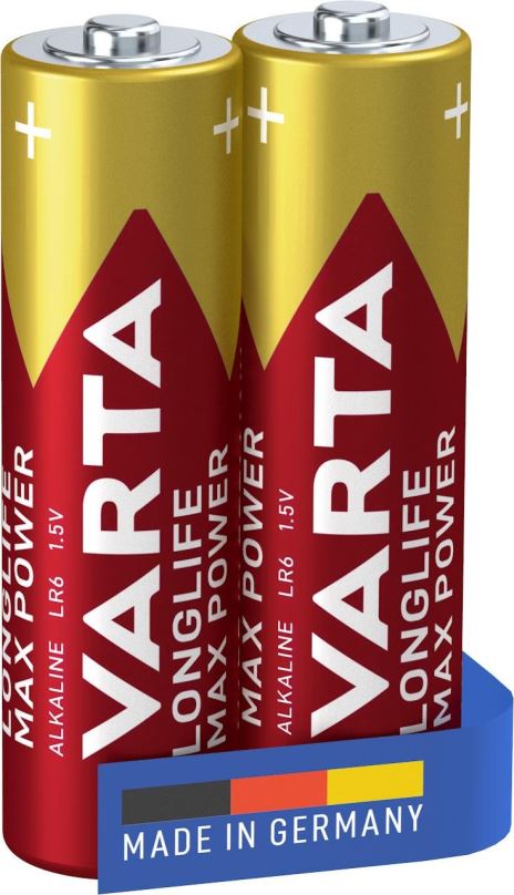 Jednorázová baterie VARTA alkalická baterie Longlife Max Power AA 2ks