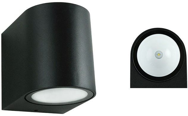 LED světlo McLED LED svítidlo Revos R, 3W, 3000K, IP65, černá barva