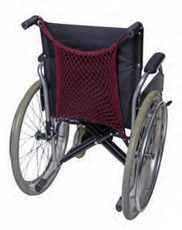 Nákupní taška Sundo Síťovka na invalidní vozík a chodítka, vínová