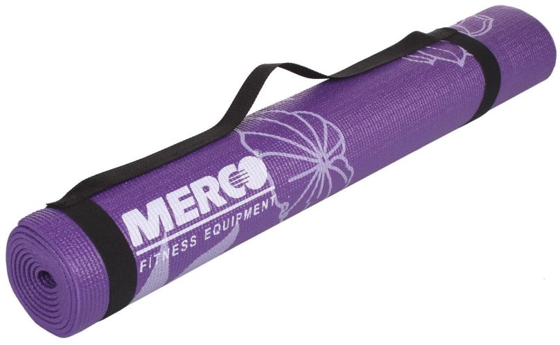 Podložka na cvičení Merco Print PVC 4 Mat fialová