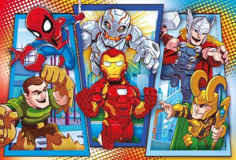 Puzzle Clementoni Puzzle Marvel Super Hero Adventures MAXI 104 dílků