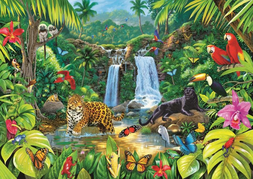 Puzzle Trefl Puzzle Tropický deštný prales 2000 dílků