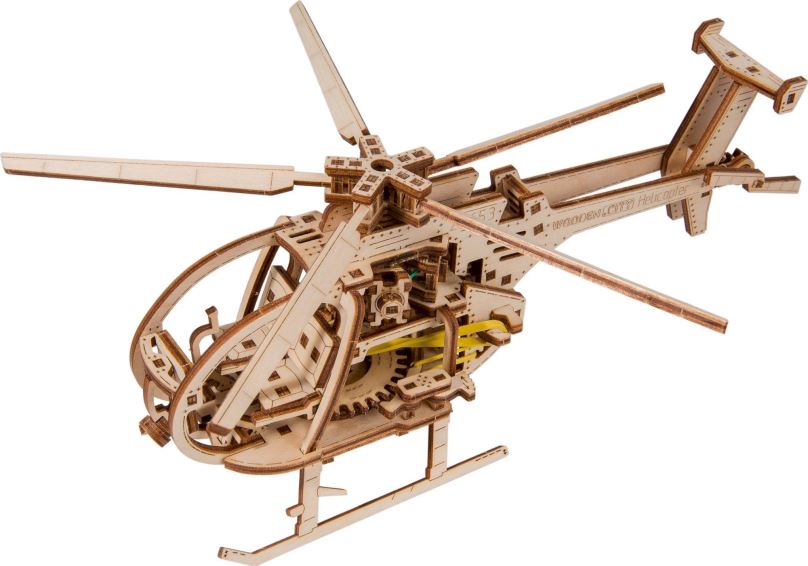 3D puzzle WOODEN CITY Vrtulník 173 dílů