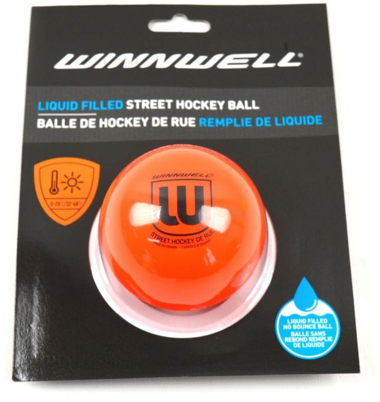 Hokejbalový míček Winnwell Balónek Liquid Filled, oranžová, Medium