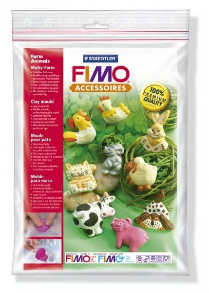 Vyrábění pro děti FIMO Silikonová forma Farm animals