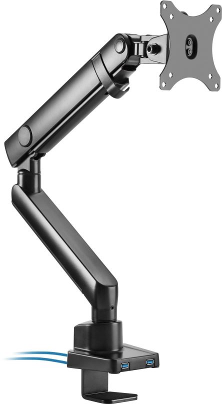 Držák na monitor AlzaErgo Arm S65B Essential USB
