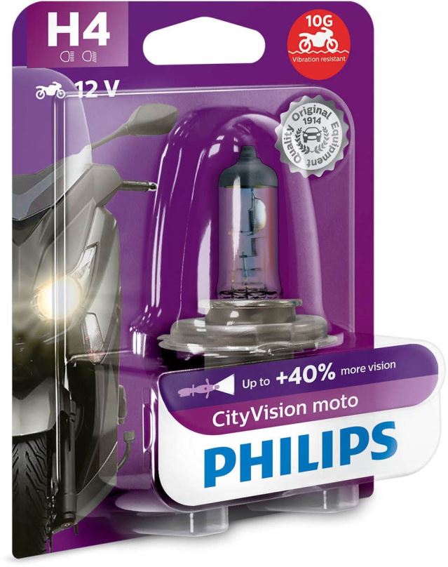 Autožárovka PHILIPS H4 CityVision Moto