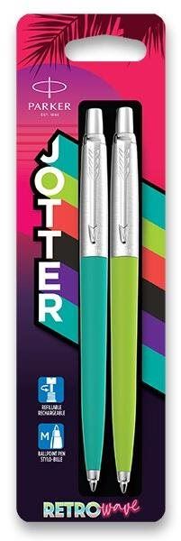 Kuličkové pero PARKER Jotter Originals Retro '80s - Turquoise/Green