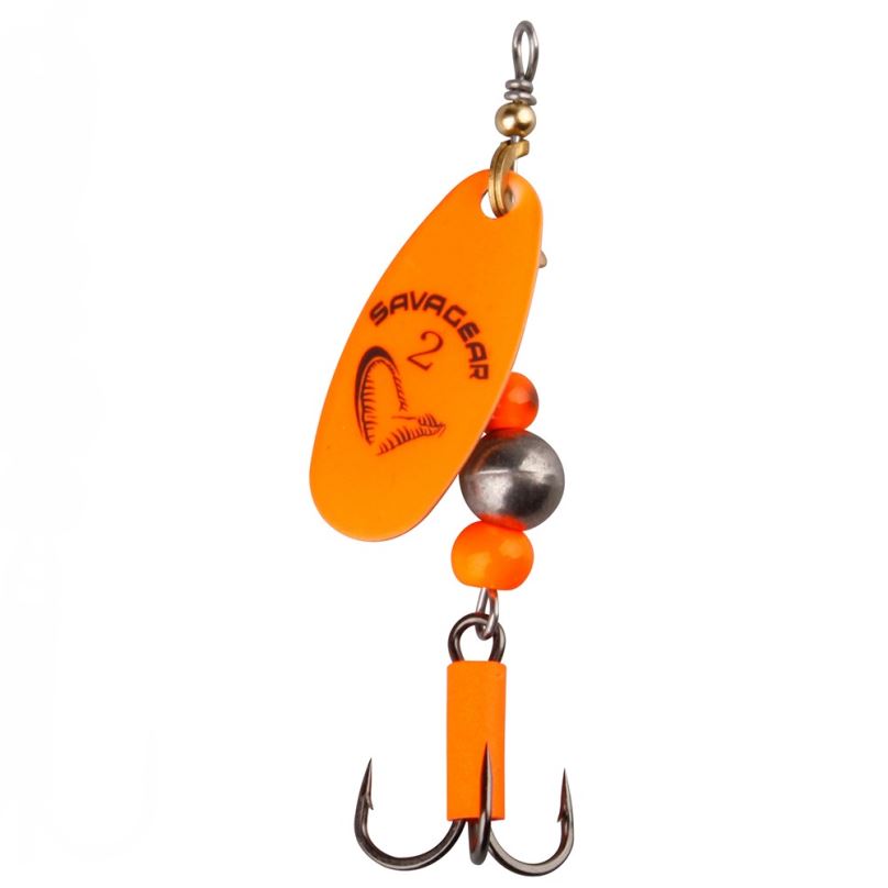 Savage Gear Třpytka Caviar Spinner Velikost 2 6g Flou Orange