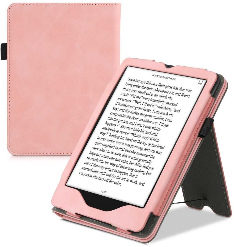 Pouzdro na čtečku knih KW Mobile - Nubuck Rose Pink - KW5761910 - Pouzdro pro Amazon Kindle Paperwhite 5 (2021) - růžové