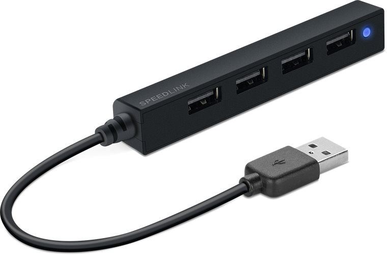 USB Hub Speedlink SNAPPY SLIM USB Hub 4-Port black