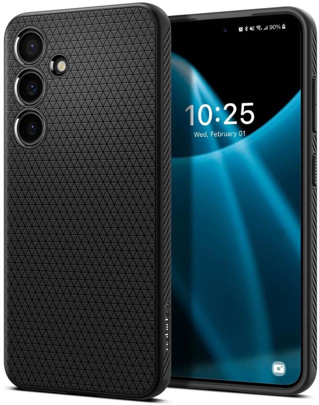 Kryt na mobil Spigen Liquid Air Matte Black Samsung Galaxy S24+