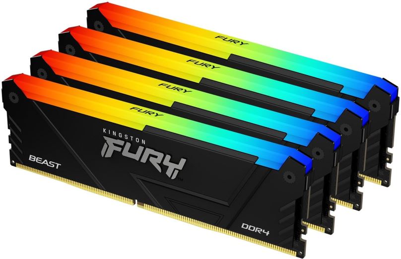 Operační paměť Kingston FURY 32GB KIT DDR4 3600MHz CL17 Beast Black RGB