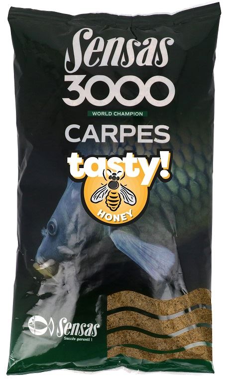 Sensas Vnadící směs 3000 Carp Tasty Honey 1kg