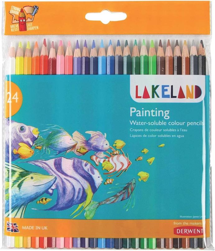 Pastelky DERWENT Lakeland Painting, šestihranné, 24 barev