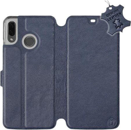 Kryt na mobil Flip pouzdro na mobil Huawei Nova 3 - Modré - kožené -   Blue Leather