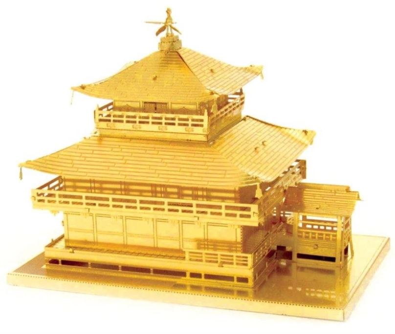 3D puzzle Metal Earth 3D puzzle Chrám Kinkaku-ji (zlatý)